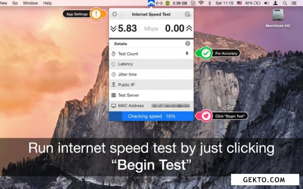Internet speed test 3.0. Screenshot №3