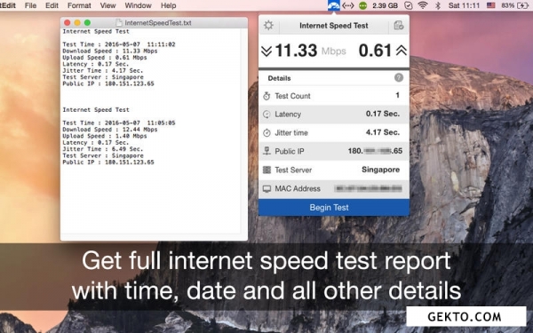 Internet speed test 3.0. Screenshot №2