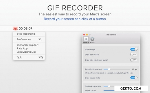 Gif recorder 1.0. Screenshot №1