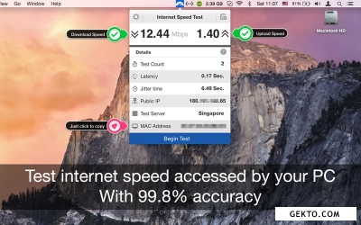 Internet speed test 3.0. Screenshot №1