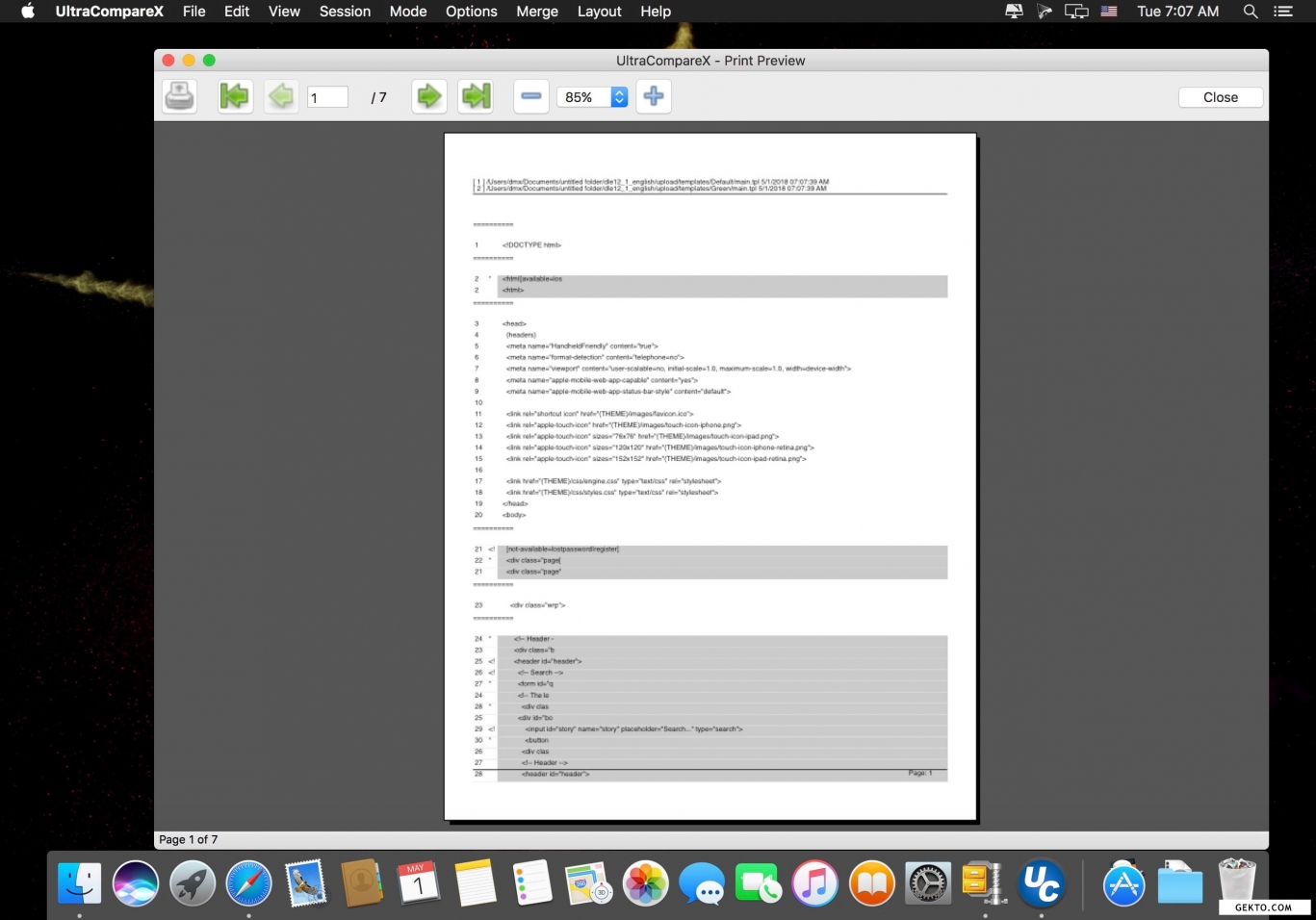 Ultracomparex for mac v18.0. Screenshot №3
