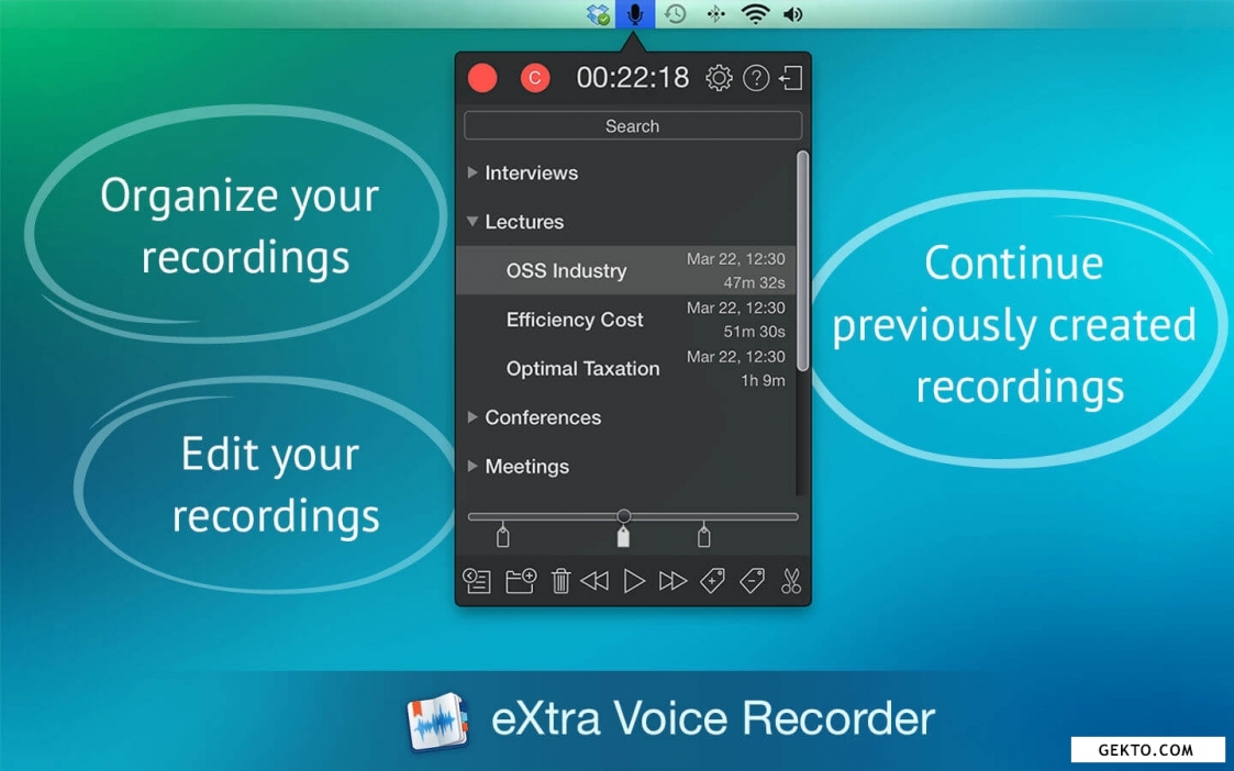 Extra voice recorder 3.2.1. Screenshot №1