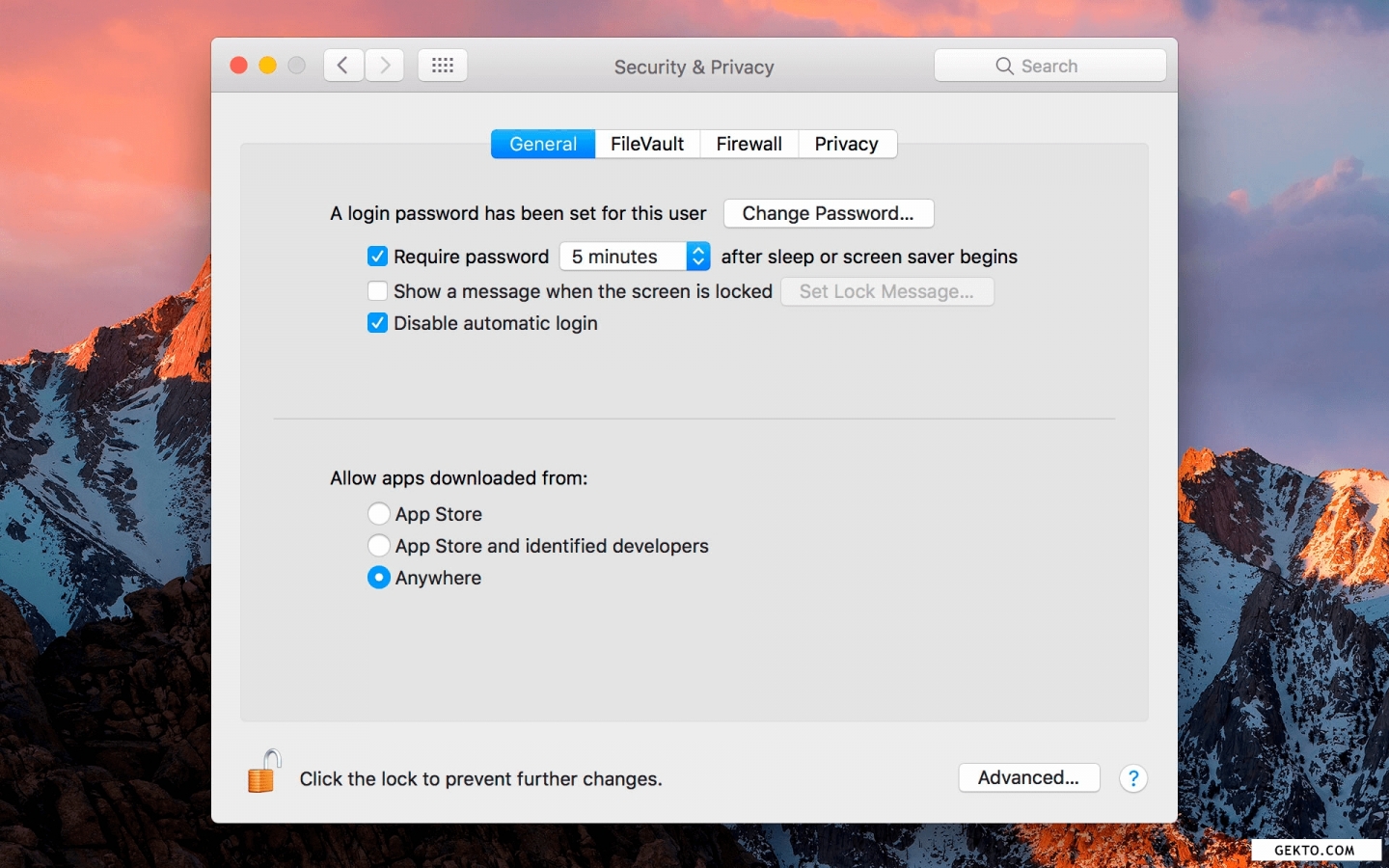 how to disable gatekeeper on sierra