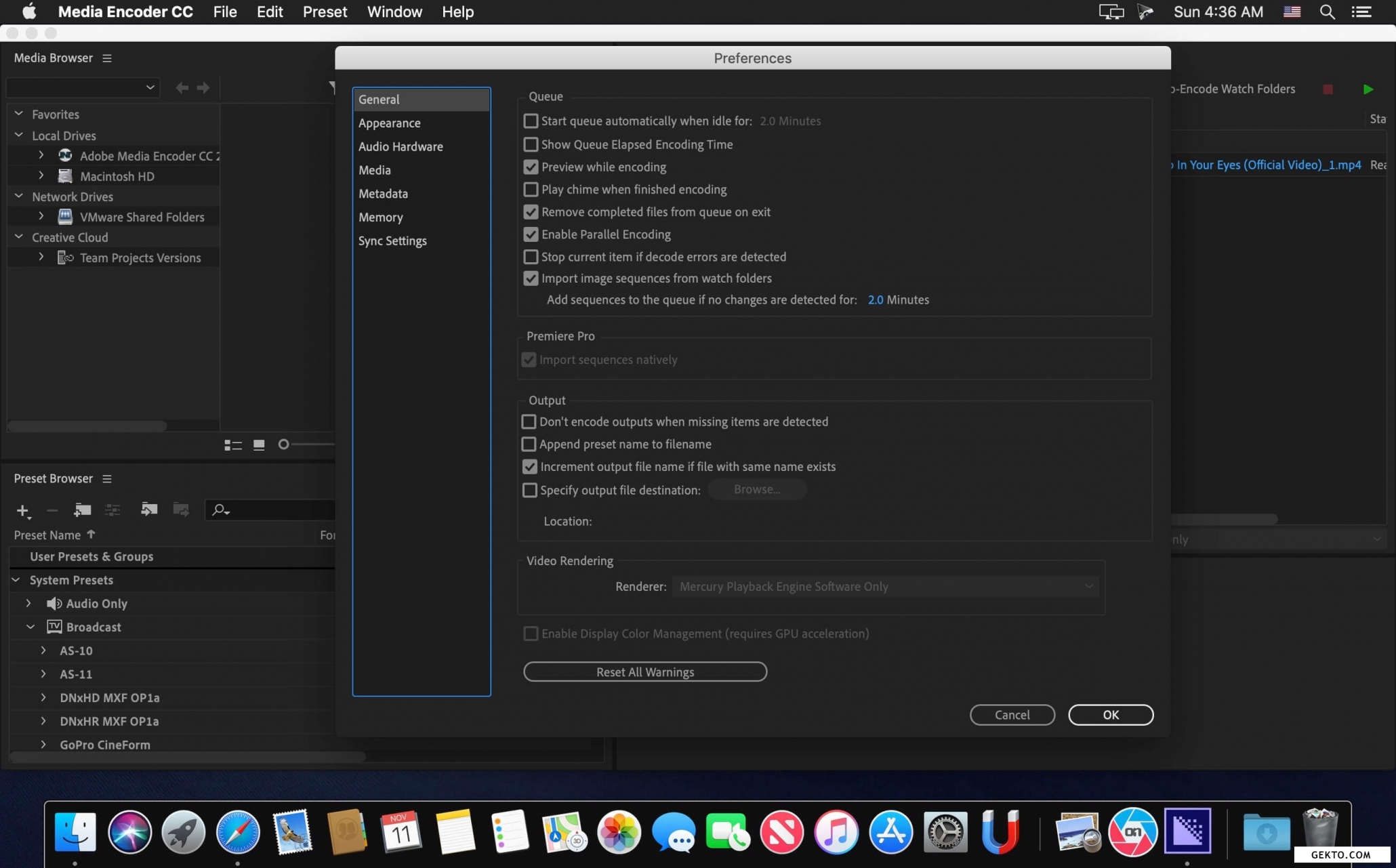 Adobe media encoder cc 2019 v13.1.5. Screenshot №3